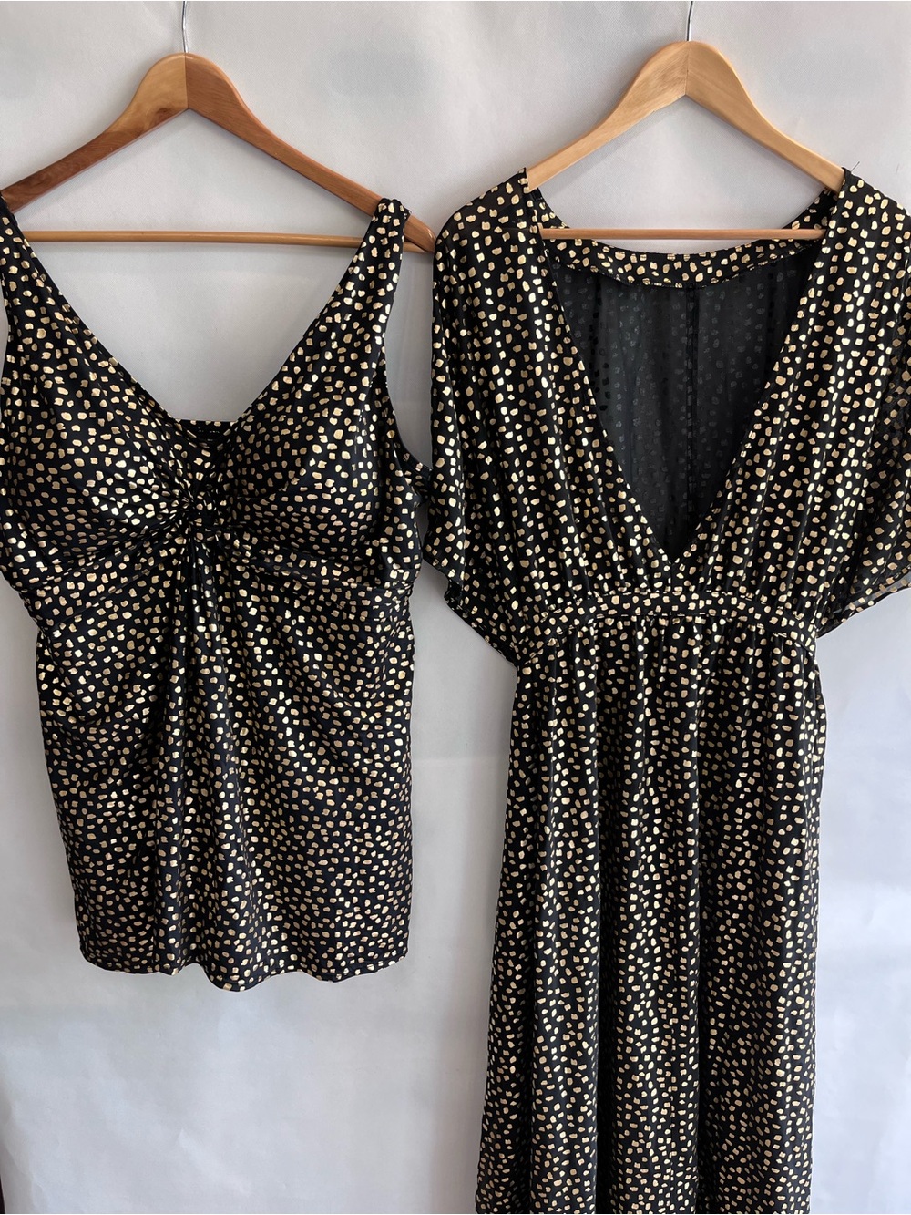 Swimsuits For All Black Gold One Piece AND Cover Up 2pc Set